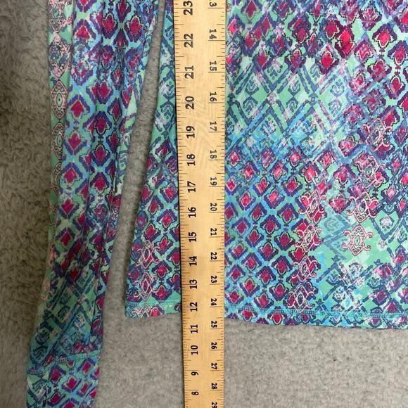 Title Nine womens long sleeve shirt rash guard sun protection active colorful S - Picture 9 of 10